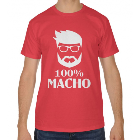 Koszulka męska dzień chłopaka 100 % macho